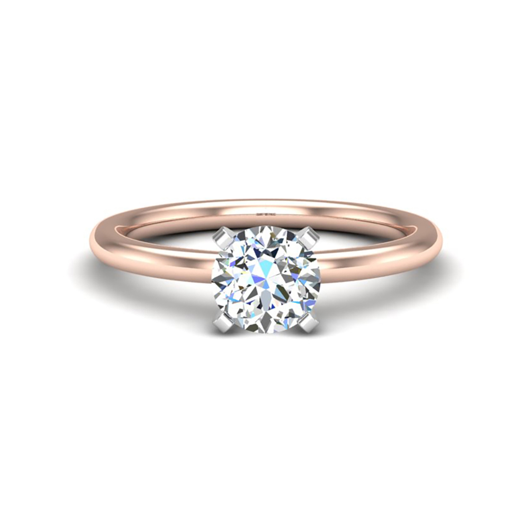 Leah 4 Prong Solitaire Engagement Ring